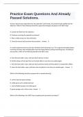  Practice Exam Questions And Already Passed Solutions&period;
