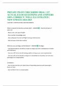 PRIVATE PILOT CHECKRIDE ORAL &vert; 227 ACTUAL EXAM QUESTIONS AND ANSWERS 100&percnt; CORRECT &vert; WELL ILLUSTRATED &vert; NEW UPDATE 2024-2025