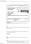 EDEXCEL CHEMISTRY 2021  A LEVEL PAPER 2 QP