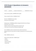 CCO Exam 2 Questions & Answers 2024&sol;2025