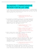 SAUNDERS COMPREHENSIVE REVIEW FOR NCLEX ONE&period;