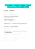 Introduction To General Chemistry Correct Answers Latest Version 2024&sol;2025