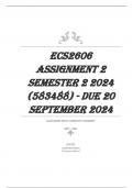 ECS2606 Assignment 2 Semester 2 2024 &lpar;583488&rpar; - DUE 20 September 2024