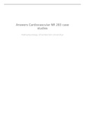 NR 283 Case Studies Cardiovascular Disorder
