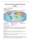 Samenvatting aardrijkskunde pabo NHLStenden 