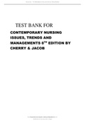 Test Bank for Contemporary Nursing&comma; 8th Edition by Cherry&period;