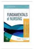 TEST BANK Fundamentals of Nursing &lpar;11TH&rpar; by Potter Perry&vert; Complete Guide Chapter 1-50 Latest Test Bank 100&percnt; Veri&filig;ed Answers &lpar;NEW VERSION&rpar; PDF