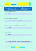 Pe&ntilde;a's Test   Questions and Correct Answers &vert; Latest Update