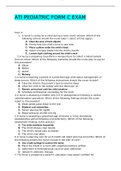 ATI PEDIATRICS PROCTORED FORM C  [ Questions and Answers ]