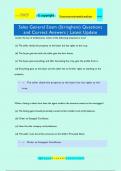 Sales General Exam &lpar;Stringham&rpar; Questions  and Correct Answers &vert; Latest Update