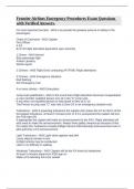 Frontier Airlines Emergency Procedures Exam Questions with Verified Answers&period;