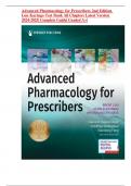 Advanced Pharmacology for Prescribers 2nd Edition Luu Kayingo Test Bank All Chapters Latest Version 2024-2025&vert; Complete Guide With rationale&vert; Graded A&plus;&vert;