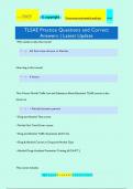 TLSAE Practice Questions and Correct Answers &vert; Latest Update