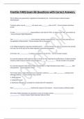 Frontier FARS Exam 86 Questions with Correct Answers&period;