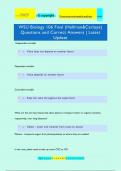 BIO 106 Exam   Questions and Correct Answers &vert; Latest Update