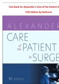 Test Bank for Alexander&rsquo;s Care of the Patient in Surgery 17th Edition by Rothrock