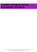 2021 AQA- A- LEVEL PHYSICS  OCR B ADVANCING PHYSICS