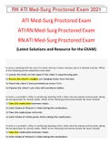 RN ATI Med-Surg Proctored Exam 2021 VERIFIED 