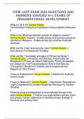 CIPM- IAPP EXAM 2024 QUESTIONS AND  ANSWERS &lpar;GRADED A&plus;&rpar;&comma; EXAMS OF  ORGANIZATIONAL DEVELOPMENT