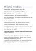 Florida Real Estate License Exam Questions with correct Answers 2024&sol;2025&lpar; A&plus; GRADED 100&percnt; VERIFIED&rpar;&period;