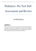 Pediatrics: Pre Test Self- Assessment and Review      Twelfth Edition