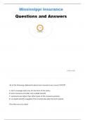  MISSISSIPPI LIFE&comma; HEALTH&comma; & ACCIDENT PRACTICE TEST QUESTIONS AND ANSWERS