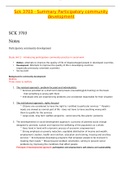 Sck 3703 - Summary Participatory community development