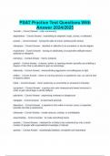 PSAT Practice Test Questions With Answer 2024&sol;2025
