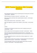  ARRT Practice Questions With Complete Solutions&period;
