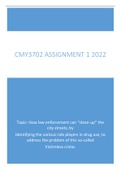 Essay CMY3702 - Crime Typologies 