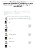 Tina Jones Comprehensive Assessment&sol;Comprehensive Assessment Tina Jones Shadow Health Transcript&comma; Subjective&comma; Objective & Documentation