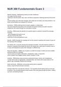 NUR 380 Fundamentals Exam 3 questions and answers graded A&plus; 2024&sol;2025