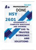 HSY2601 Assignment 4 &lpar;COMPLETE ANSWERS&rpar; Semester 2 2024 - DUE 30 September 2024
