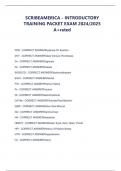 SCRIBEAMERICA - INTRODUCTORY  TRAINING PACKET EXAM 2024&sol;2025  A&plus;rated