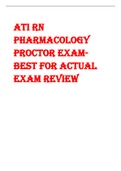 ATI RN  Pharmacology  Proctor EXAMBEST FOR ACTUAL  EXAM REVIEW