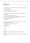 ACA - AA&lpar;questions n correct answers&rpar;latest update