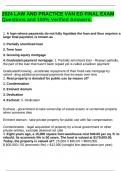 2024 LAW AND PRACTICE VAN ED FINAL EXAM Questions and 100&percnt; Verified Answers&period;
