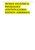 HUMAN ANATOMY & PHYSIOLOGY 2EDITION&comma;GLOBAL EDITION &lpar;AMERMAN&rpar;&period;