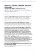 Nursing 611 Exam 4 Review&comma; Maryville University