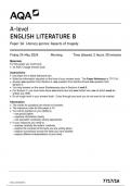 AQA A-level ENGLISH LITERATURE B Paper 1A Literary genres&colon; Aspects of tragedy 7717&sol;1A June 2024