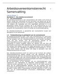 Samenvatting Arbeidsovereenkomstenrecht
