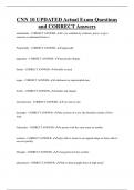 CNN  Bundled Exam Questions and CORRECT Answers