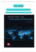 TEST BANK  International Business&comma; 3rd Edition  by Michael Geringer&comma; Jeanne McNett&period; Chapter 1 - 15