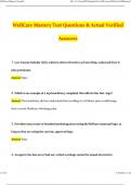 WellCare Mastery Test Latest 2024 Questions and Answers Verified Solutions 2024&sol;2025
