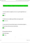 WellCare Mastery Test 2024 Questions and Answers Verified Solutions 2024&sol;2025