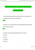 WellCare- Mastery Test 2024 Questions and Answers Verified Solutions 2024&sol;2025