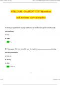 WellCare- Mastery Test 2024 Questions and Answers Verified Solutions 2024&sol;2025