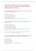 HESI 799 RN EXIT NEWEST 2024-2025 FINAL EXAM WITH COMPLETE DETAILED QUESTIONS AND CORRECT VERIFIED ANSWERS ALREADY A&plus; GRADED