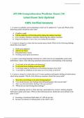    ATI RN Comprehensive Predictor Exam &lpar;10 Latest Exam Sets&rpar;