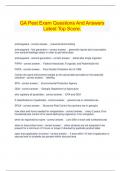 GA Pest Exam Questions And Answers Latest Top Score&period;
